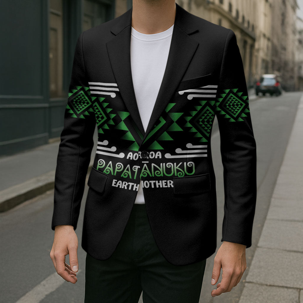 Aotearoa Atua Papatuanuku Personalised Blazer Maori Earth Mother Taniko Motifs