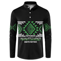 Aotearoa Atua Papatuanuku Personalised Button Sweatshirt Maori Earth Mother Taniko Motifs