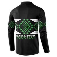Aotearoa Atua Papatuanuku Personalised Button Sweatshirt Maori Earth Mother Taniko Motifs