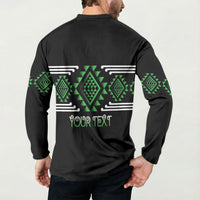 Aotearoa Atua Papatuanuku Personalised Button Sweatshirt Maori Earth Mother Taniko Motifs
