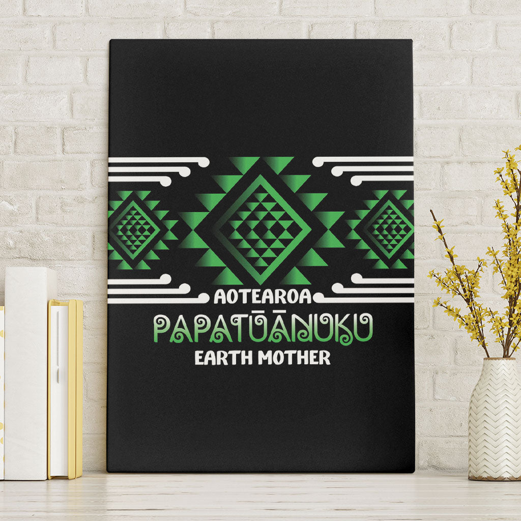 Aotearoa Atua Papatuanuku Canvas Wall Art Maori Earth Mother Taniko Motifs