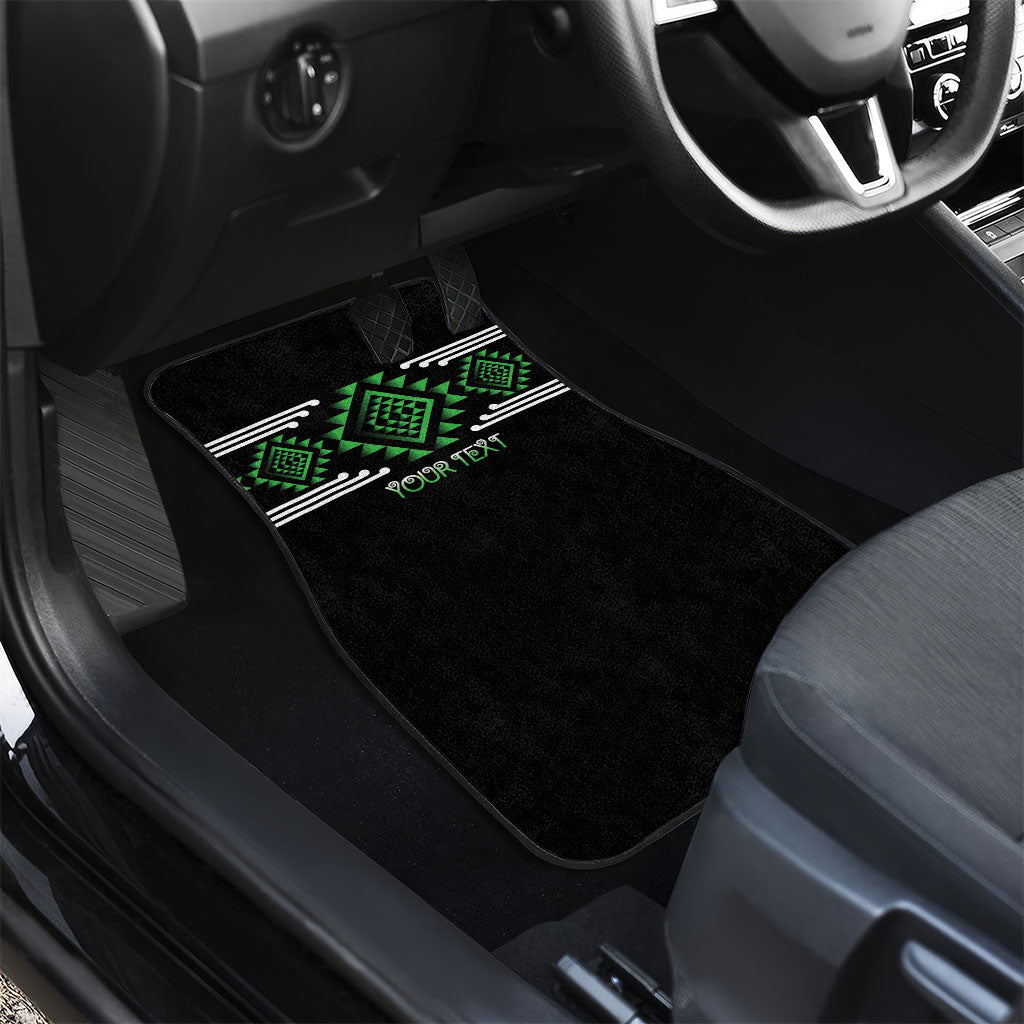 Aotearoa Atua Papatuanuku Personalised Car Mats Maori Earth Mother Taniko Motifs