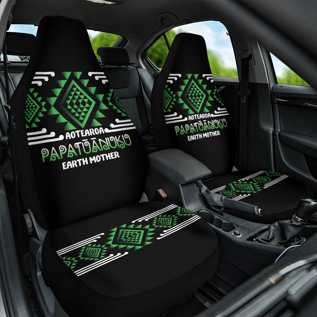 Aotearoa Atua Papatuanuku Car Seat Cover Maori Earth Mother Taniko Motifs