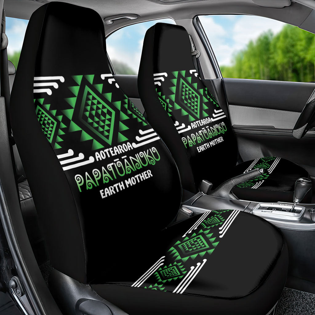 Aotearoa Atua Papatuanuku Car Seat Cover Maori Earth Mother Taniko Motifs