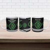Aotearoa Atua Papatuanuku Personalised Ceramic Mug Maori Earth Mother Taniko Motifs