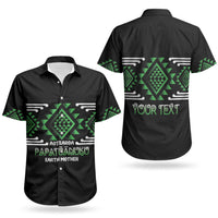 Aotearoa Atua Papatuanuku Personalised Couples Matching Short Sleeve Bodycon Dress and Hawaiian Shirt Maori Earth Mother Taniko Motifs