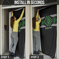 Aotearoa Atua Papatuanuku Personalised Door Cover Maori Earth Mother Taniko Motifs