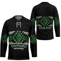 Aotearoa Atua Papatuanuku Personalised Hockey Jersey Maori Earth Mother Taniko Motifs
