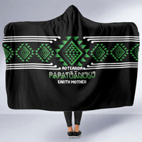Aotearoa Atua Papatuanuku Hooded Blanket Maori Earth Mother Taniko Motifs