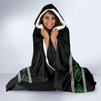 Aotearoa Atua Papatuanuku Hooded Blanket Maori Earth Mother Taniko Motifs