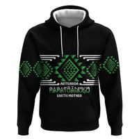 Aotearoa Atua Papatuanuku Personalised Hoodie Maori Earth Mother Taniko Motifs