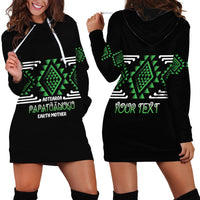 Aotearoa Atua Papatuanuku Personalised Hoodie Dress Maori Earth Mother Taniko Motifs