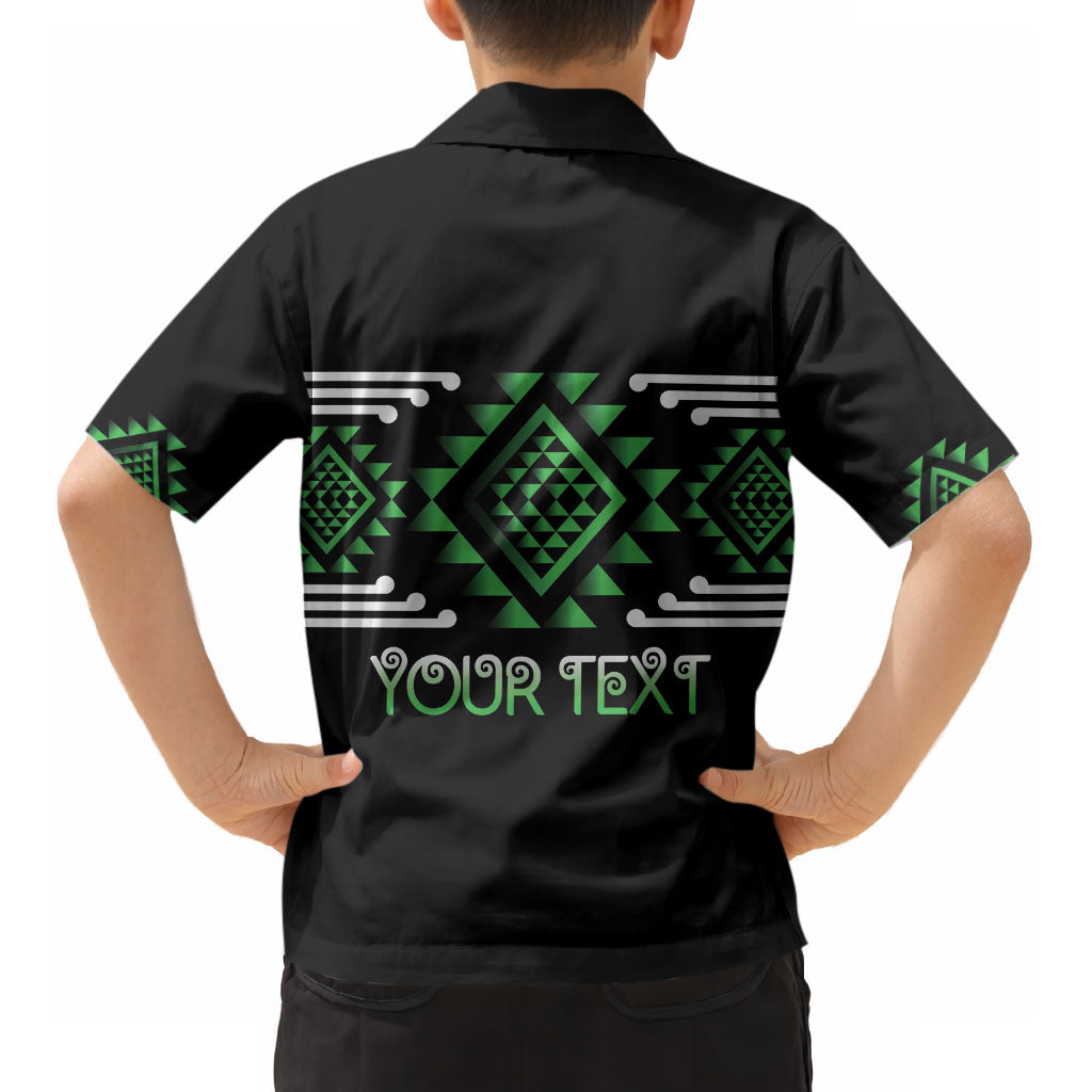 Aotearoa Atua Papatuanuku Personalised Kid Hawaiian Shirt Maori Earth Mother Taniko Motifs