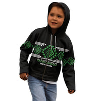 Aotearoa Atua Papatuanuku Personalised Kid Hoodie Maori Earth Mother Taniko Motifs
