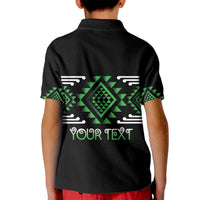 Aotearoa Atua Papatuanuku Personalised Kid Polo Shirt Maori Earth Mother Taniko Motifs