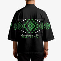 Aotearoa Atua Papatuanuku Personalised Kimono Maori Earth Mother Taniko Motifs