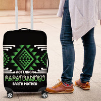 Aotearoa Atua Papatuanuku Luggage Cover Maori Earth Mother Taniko Motifs