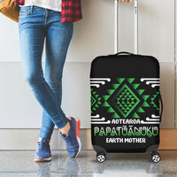 Aotearoa Atua Papatuanuku Luggage Cover Maori Earth Mother Taniko Motifs