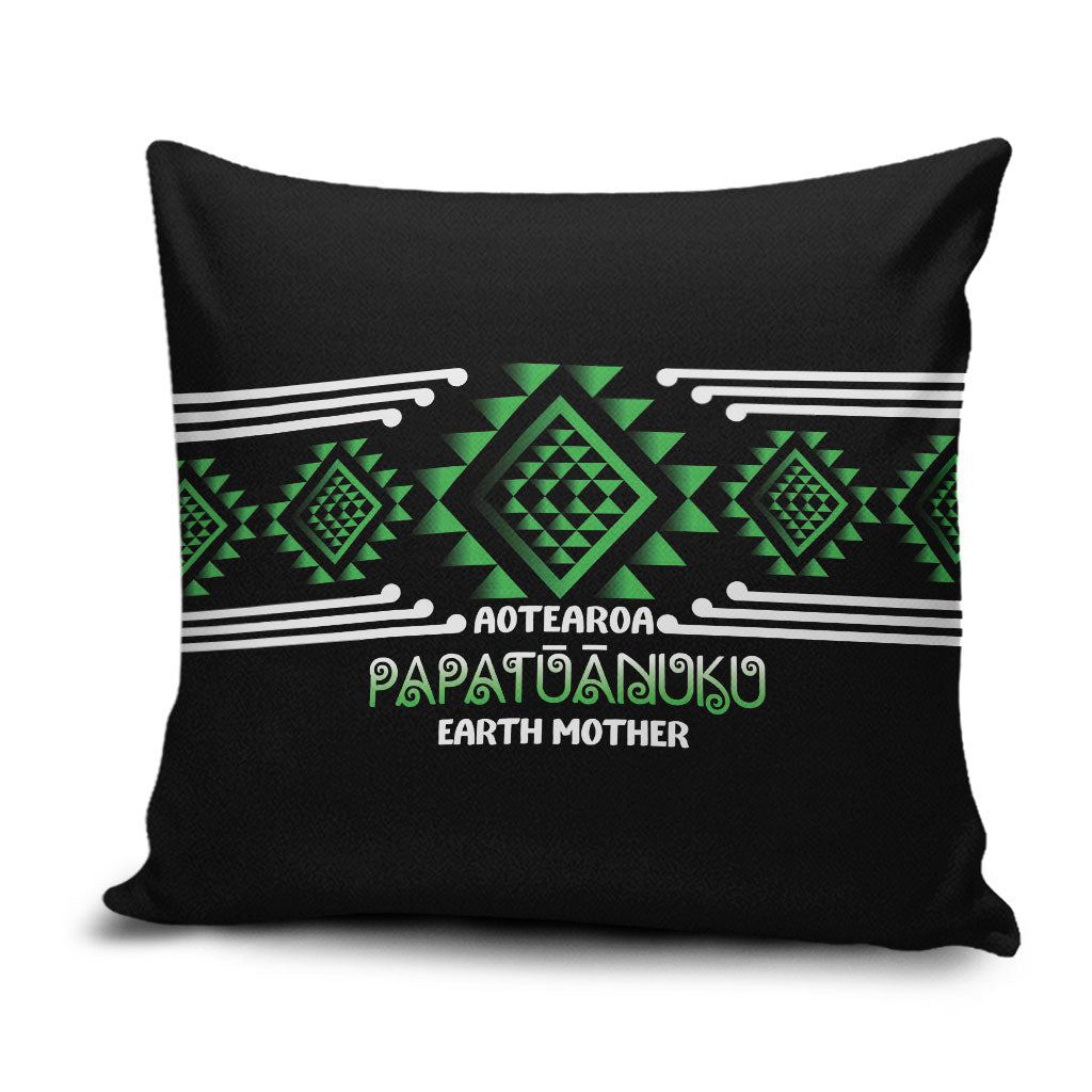 Aotearoa Atua Papatuanuku Pillow Cover Maori Earth Mother Taniko Motifs