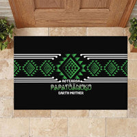 Aotearoa Atua Papatuanuku Rubber Doormat Maori Earth Mother Taniko Motifs
