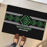 Aotearoa Atua Papatuanuku Rubber Doormat Maori Earth Mother Taniko Motifs