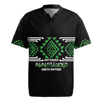 Aotearoa Atua Papatuanuku Personalised Rugby Jersey Maori Earth Mother Taniko Motifs