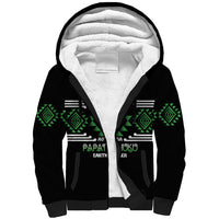 Aotearoa Atua Papatuanuku Personalised Sherpa Hoodie Maori Earth Mother Taniko Motifs