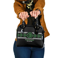 Aotearoa Atua Papatuanuku Shoulder Handbag Maori Earth Mother Taniko Motifs