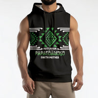 Aotearoa Atua Papatuanuku Personalised Sleeveless Hoodie Maori Earth Mother Taniko Motifs