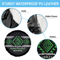 Aotearoa Atua Papatuanuku Spare Tire Cover Maori Earth Mother Taniko Motifs