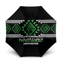 Aotearoa Atua Papatuanuku Umbrella Maori Earth Mother Taniko Motifs