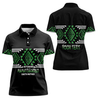 Aotearoa Atua Papatuanuku Personalised Women Polo Shirt Maori Earth Mother Taniko Motifs