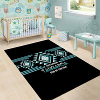 Aotearoa Atua Tangaroa Area Rug Maori God Of The Sea Taniko Motifs