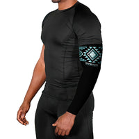 Aotearoa Atua Tangaroa Personalised Arm Sleeves Maori God Of The Sea Taniko Motifs