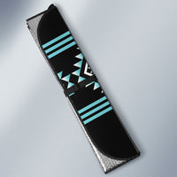 Aotearoa Atua Tangaroa Auto Sun Shade Maori God Of The Sea Taniko Motifs