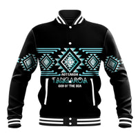 Aotearoa Atua Tangaroa Personalised Baseball Jacket Maori God Of The Sea Taniko Motifs