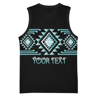 Aotearoa Atua Tangaroa Personalised Basketball Jersey Maori God Of The Sea Taniko Motifs