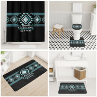 Aotearoa Atua Tangaroa Bathroom Set Maori God Of The Sea Taniko Motifs
