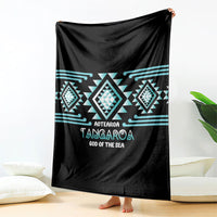 Aotearoa Atua Tangaroa Blanket Maori God Of The Sea Taniko Motifs