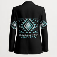 Aotearoa Atua Tangaroa Personalised Blazer Maori God Of The Sea Taniko Motifs