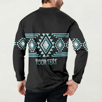 Aotearoa Atua Tangaroa Personalised Button Sweatshirt Maori God Of The Sea Taniko Motifs