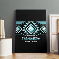 Aotearoa Atua Tangaroa Canvas Wall Art Maori God Of The Sea Taniko Motifs
