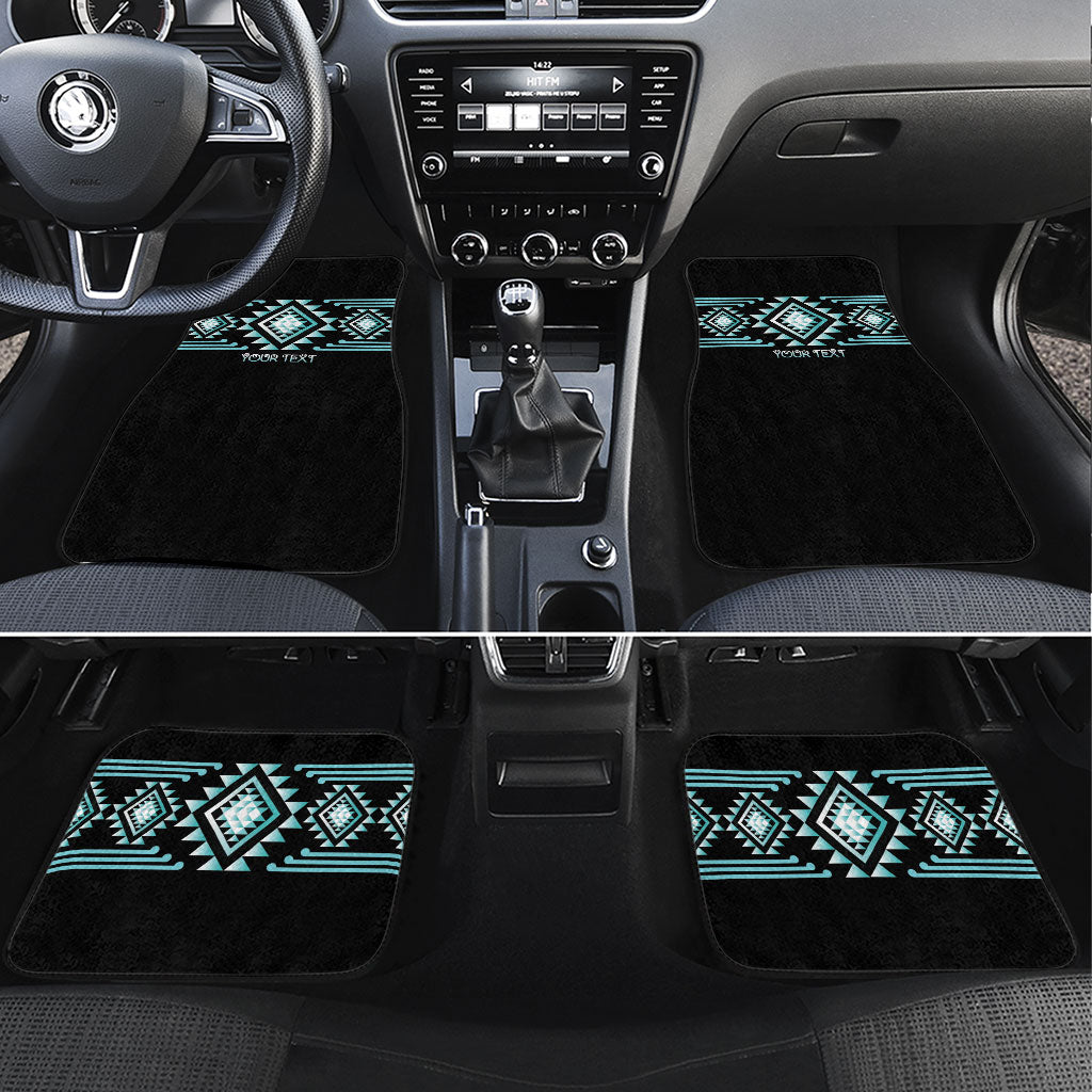 Aotearoa Atua Tangaroa Personalised Car Mats Maori God Of The Sea Taniko Motifs