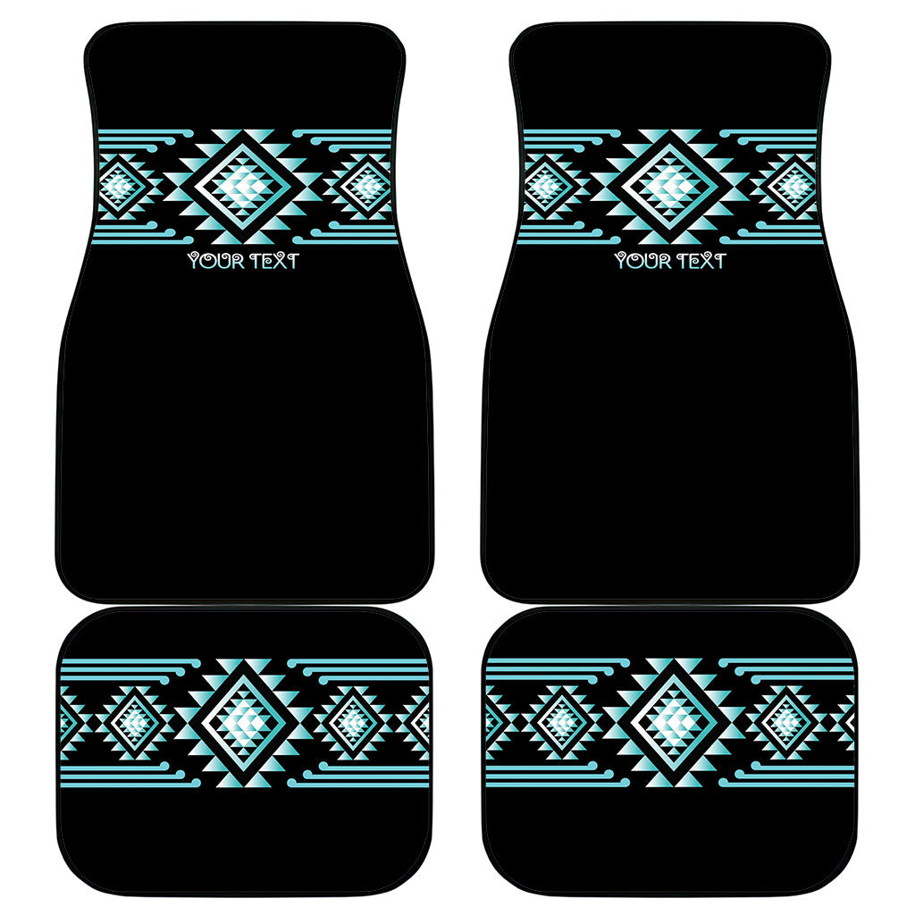 Aotearoa Atua Tangaroa Personalised Car Mats Maori God Of The Sea Taniko Motifs
