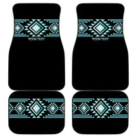 Aotearoa Atua Tangaroa Personalised Car Mats Maori God Of The Sea Taniko Motifs