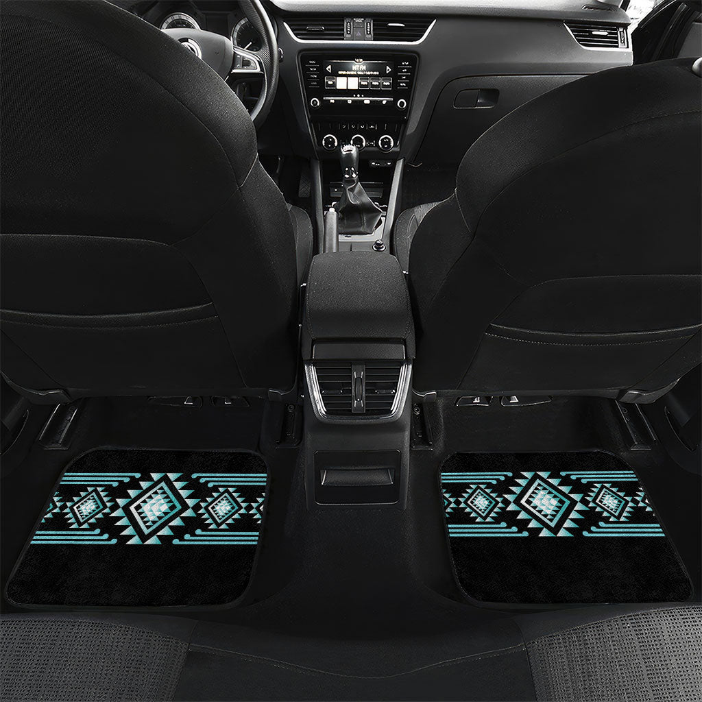 Aotearoa Atua Tangaroa Personalised Car Mats Maori God Of The Sea Taniko Motifs