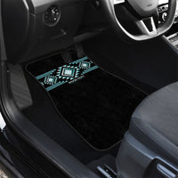 Aotearoa Atua Tangaroa Personalised Car Mats Maori God Of The Sea Taniko Motifs