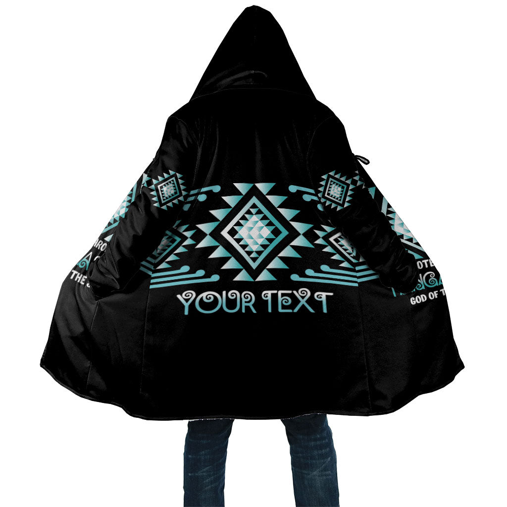 Aotearoa Atua Tangaroa Personalised Cloak Maori God Of The Sea Taniko Motifs