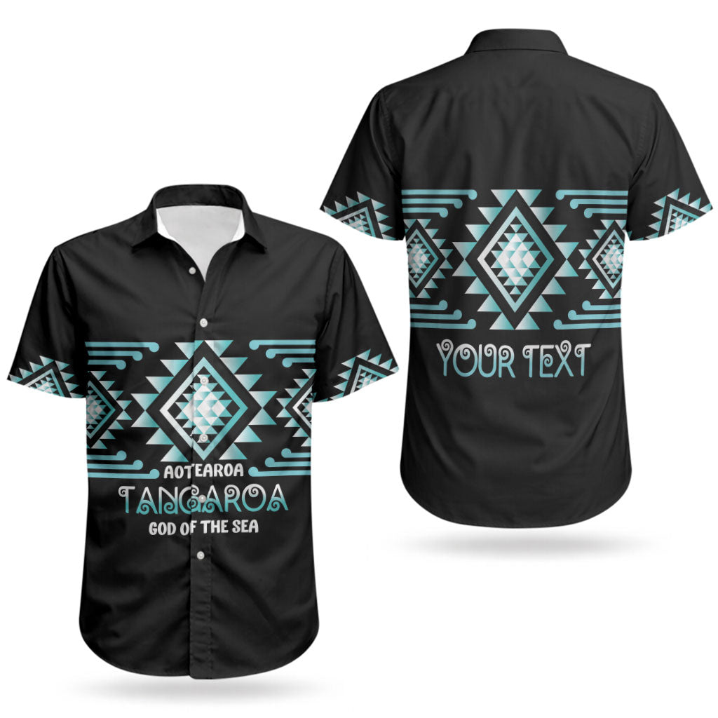 Aotearoa Atua Tangaroa Personalised Couples Matching Mermaid Dress and Hawaiian Shirt Maori God Of The Sea Taniko Motifs