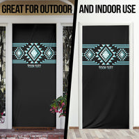 Aotearoa Atua Tangaroa Personalised Door Cover Maori God Of The Sea Taniko Motifs